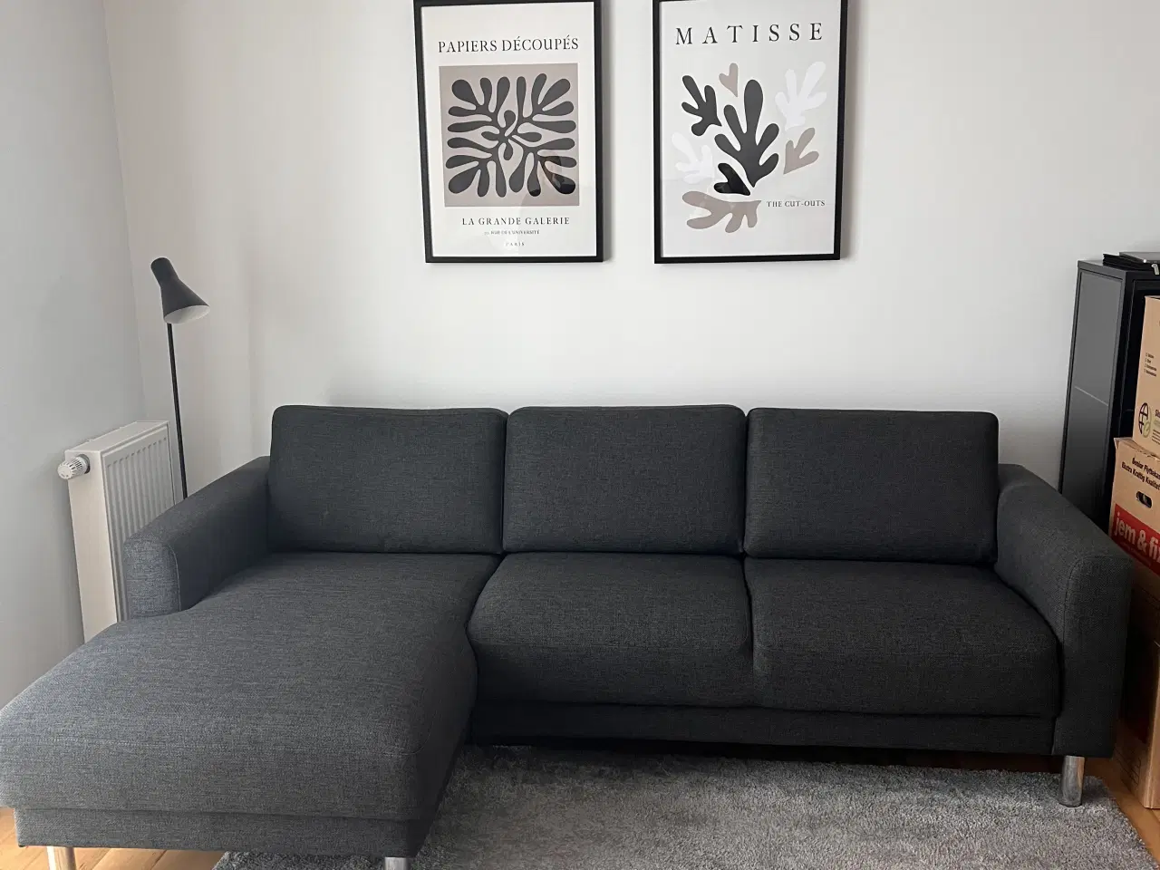 Billede 1 - God 3 personers chaiselong sofa
