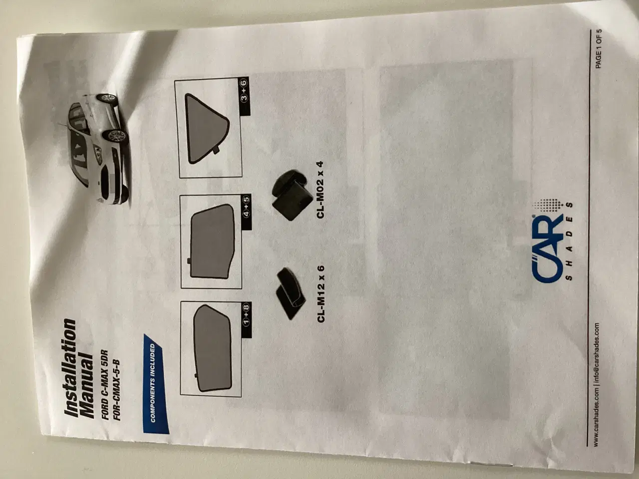 Billede 4 - Solgardiner til Ford C-Max