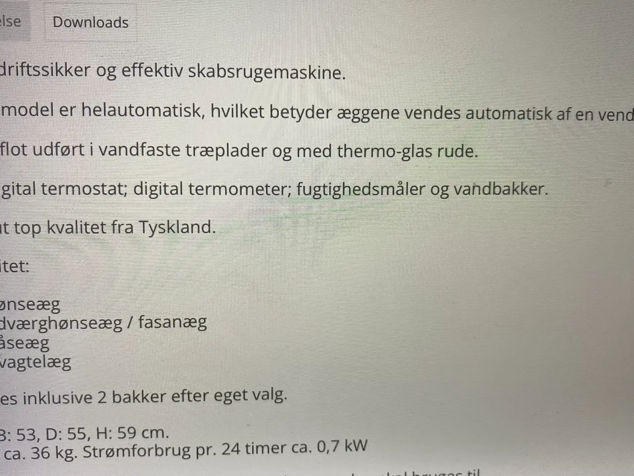 Billede 4 - Rugemaskine i træ - 90 ægs- helautomatisk