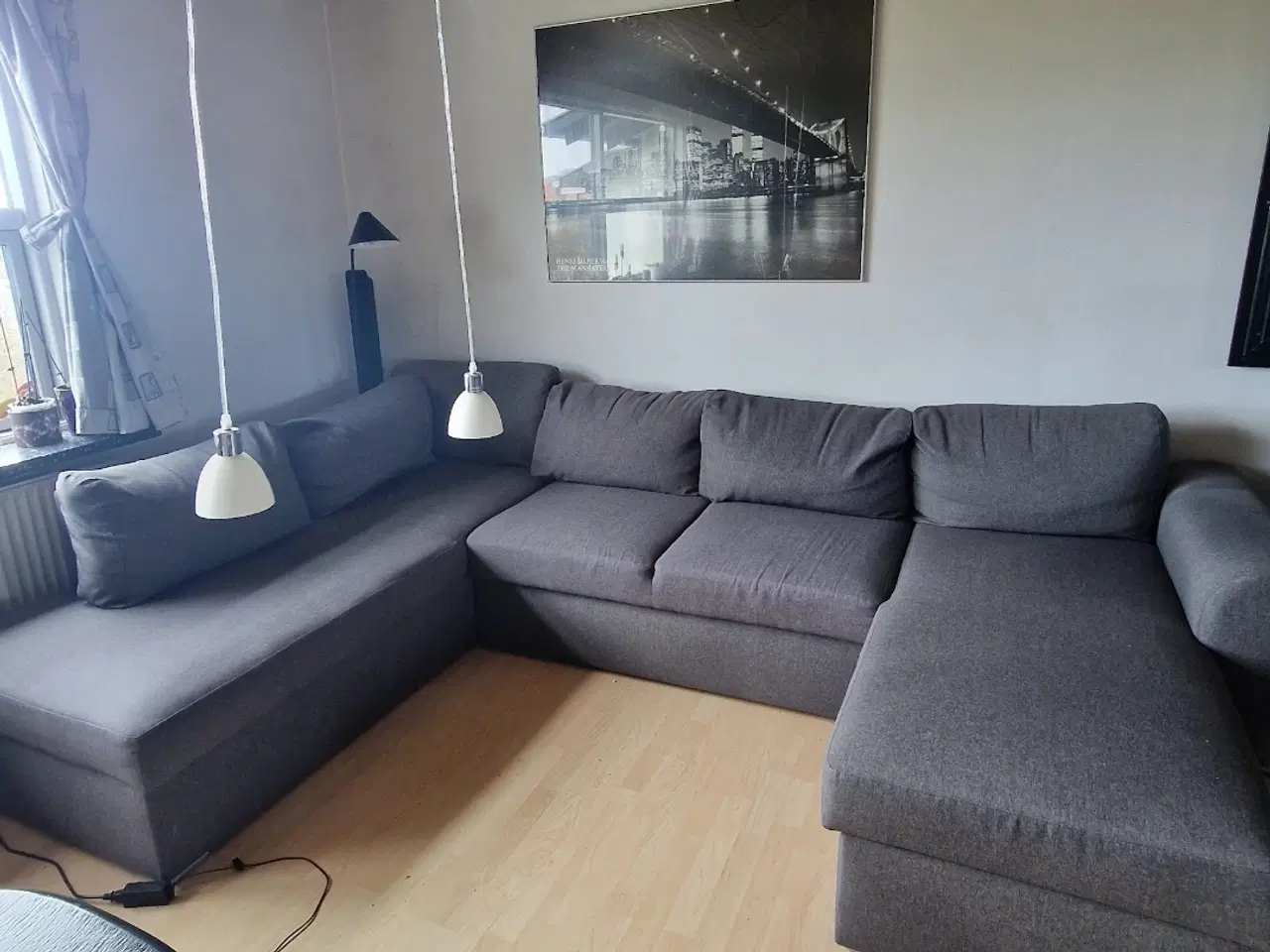 Billede 1 - U-sofa. Med chaiselong