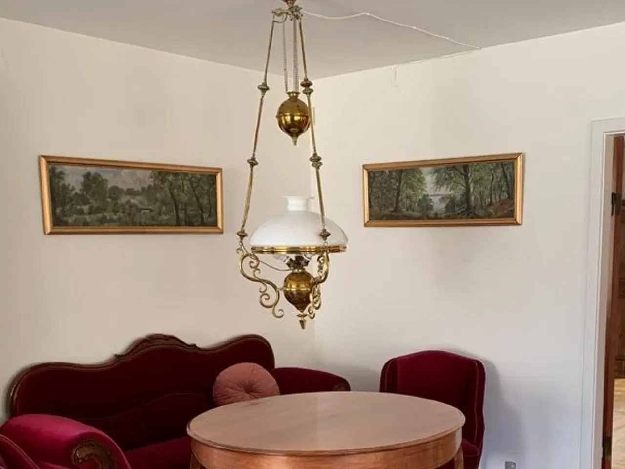 Billede 1 - Antik loftslampe