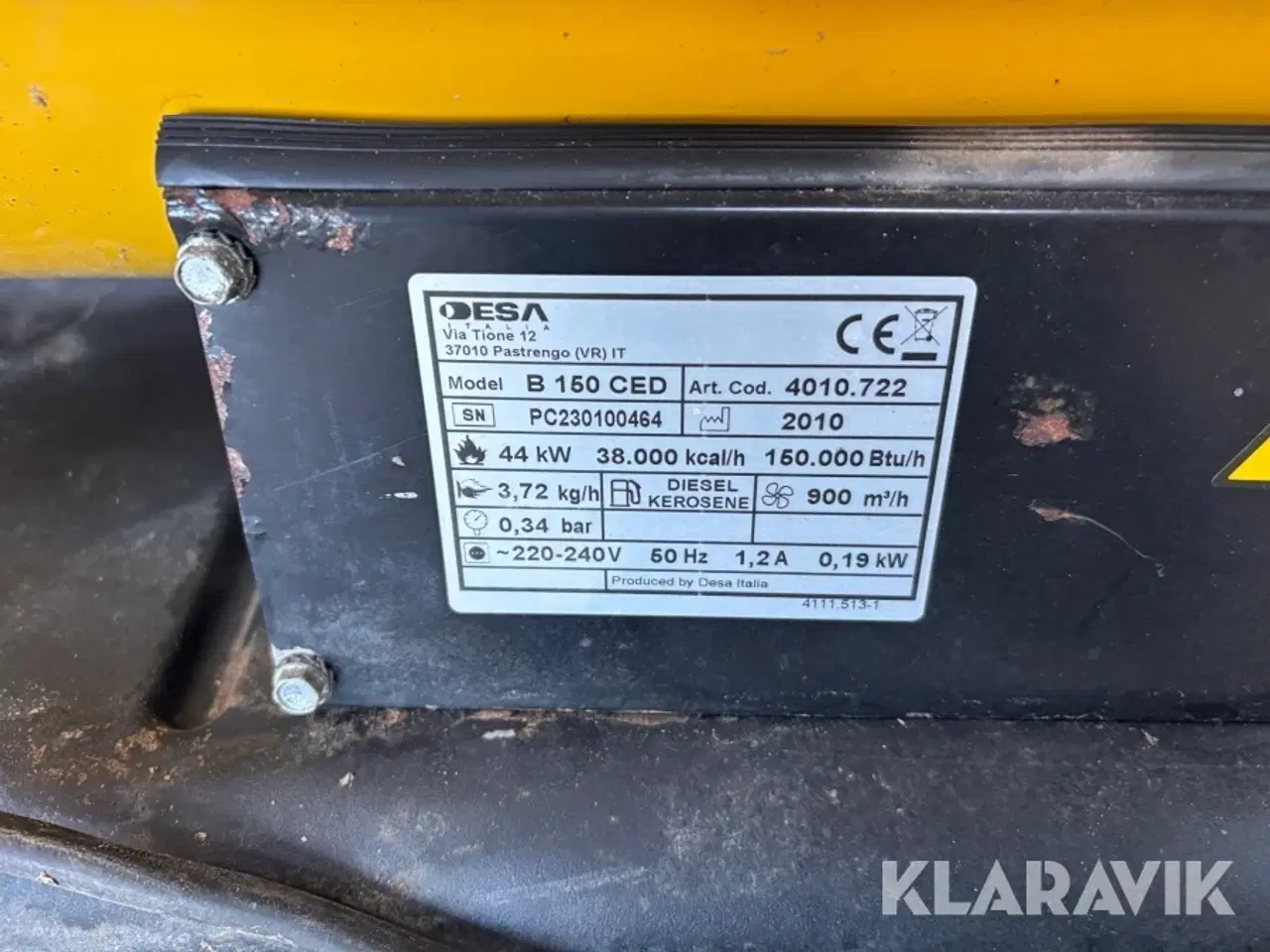 Billede 10 - Varmekanon Master B 150 CED