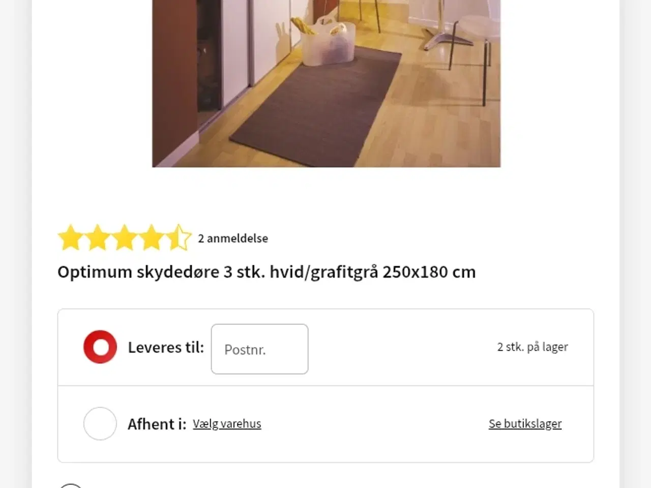 Billede 2 - 3 skydedøre til salg