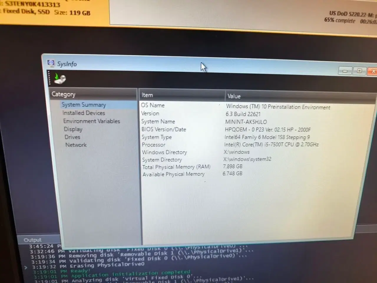 Billede 7 - Skærm 22" m. tastatur HP L2206w (PC medfølger ikke)