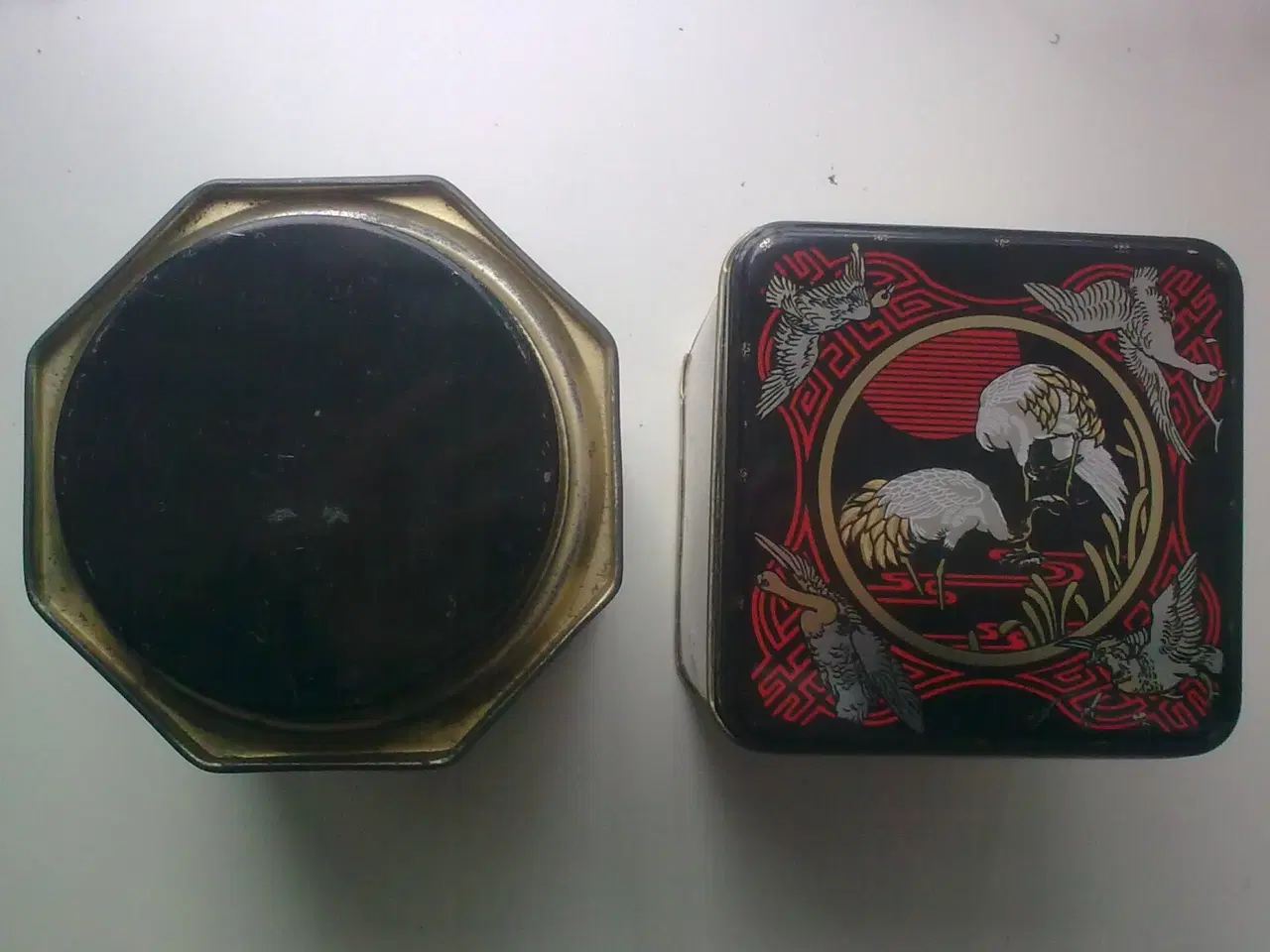 Billede 7 - Vintage sjælden 8 kantet te dåse m skruelåg +1 T