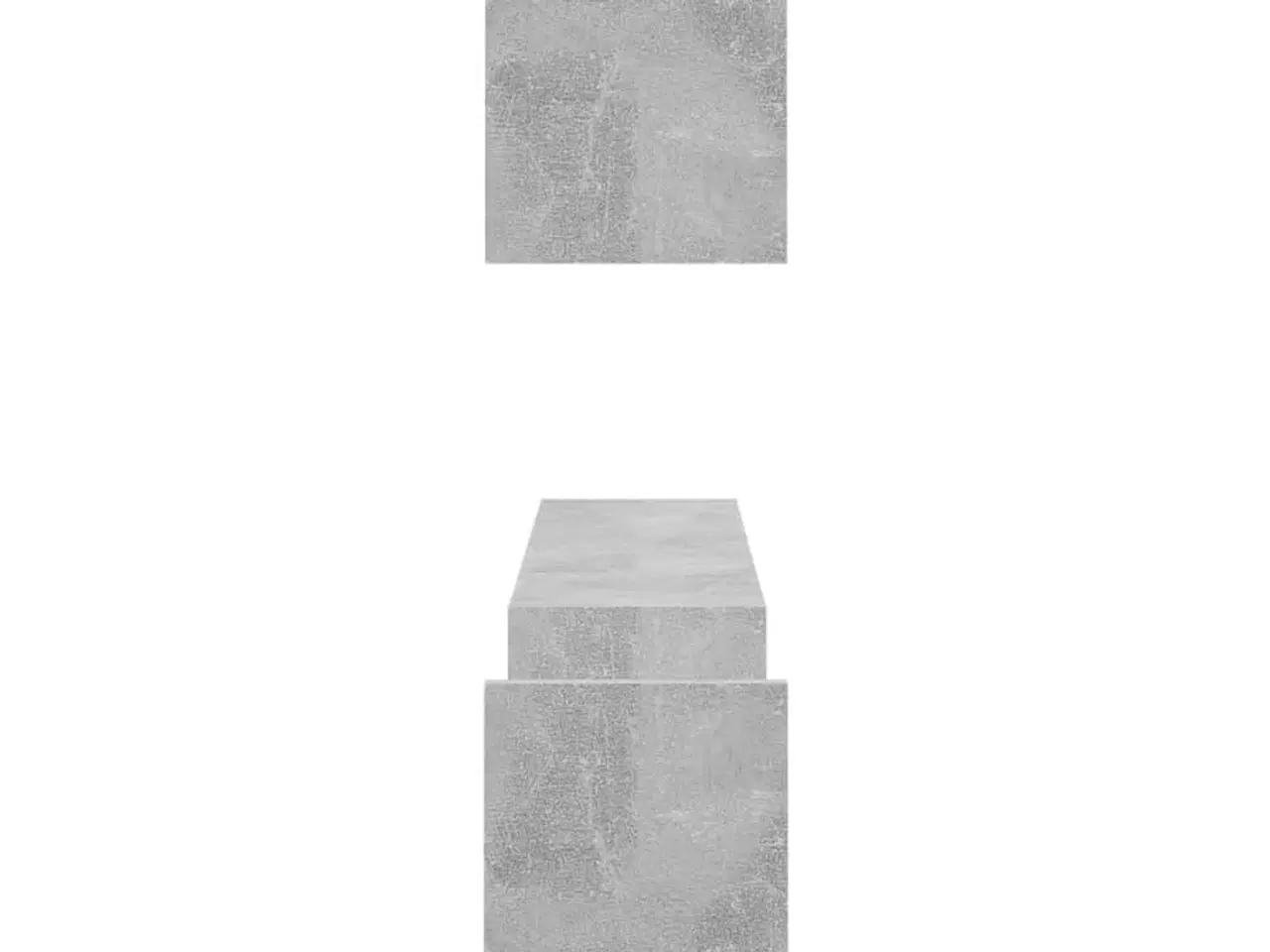 Billede 6 - Væghylder 2 stk. 100x15x20 cm spånplader betongrå