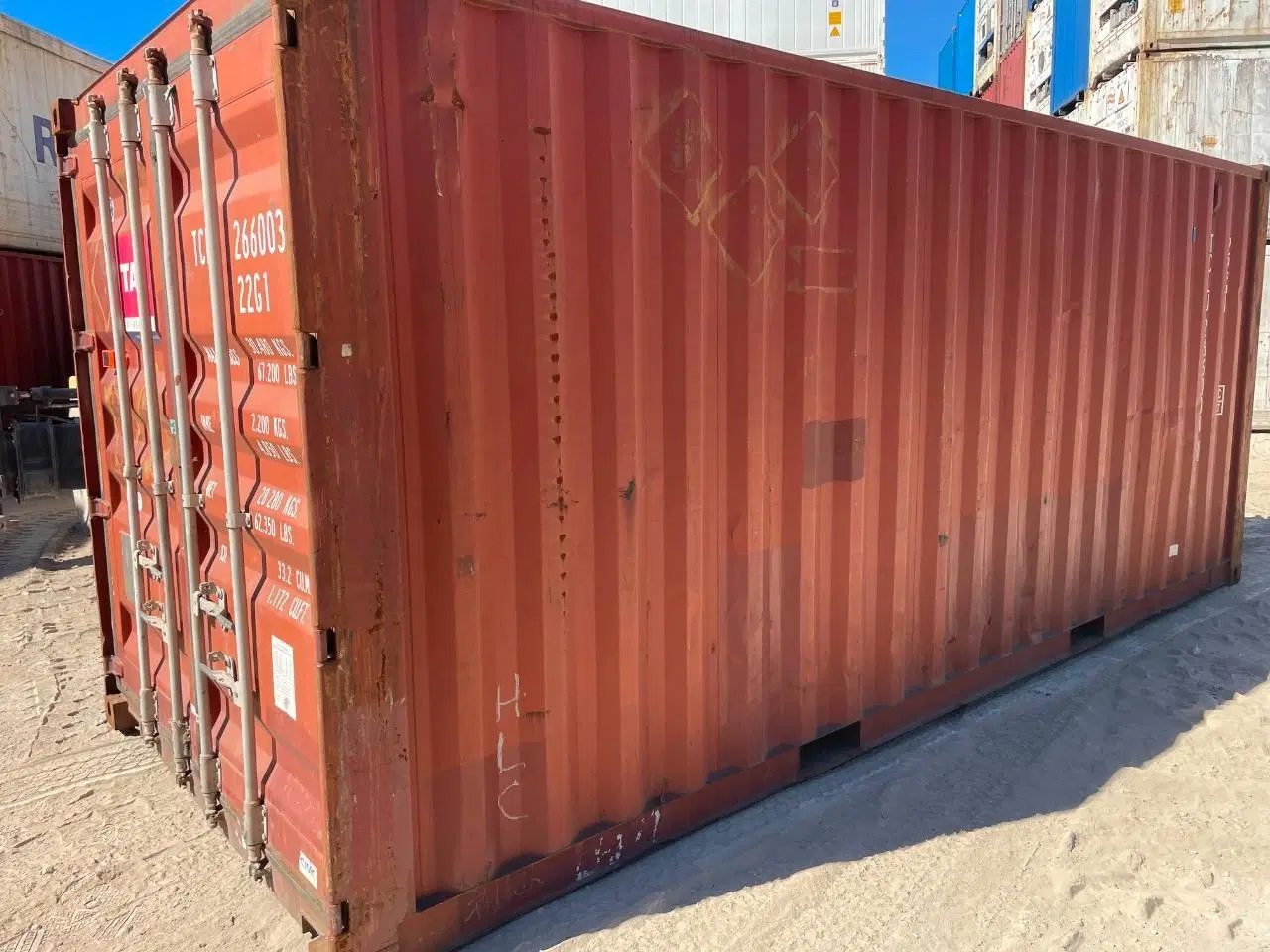 Billede 2 - 20 fods Container- ID: TCLU 266003-8 -Hvidovre 