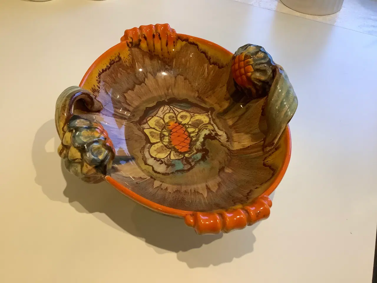 Billede 5 - Blonde porcelæns fad og ler fad