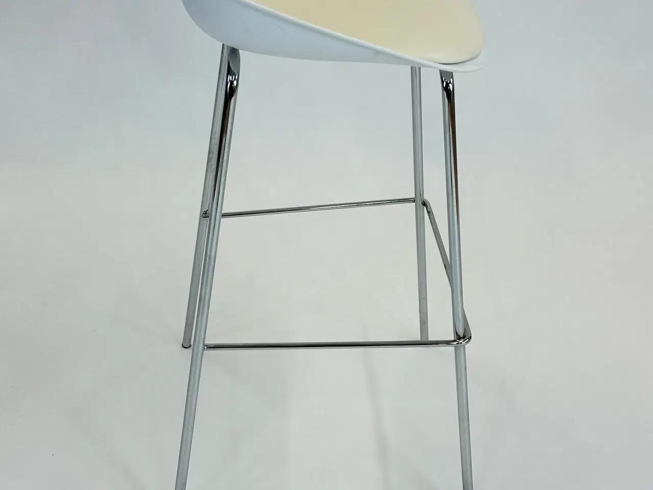 Billede 6 - Sæt af 2 Moderne Barstole (Hvid)