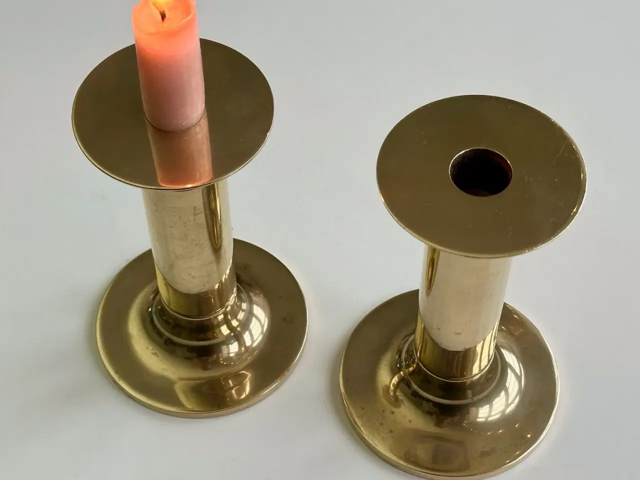 Billede 1 - Messingstager, 2 stk samlet