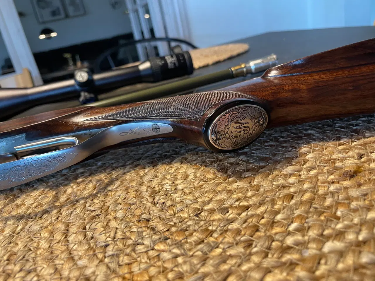 Billede 9 -  Lux Merkel drilling 12/70 & 7x65R m skæftemagasin