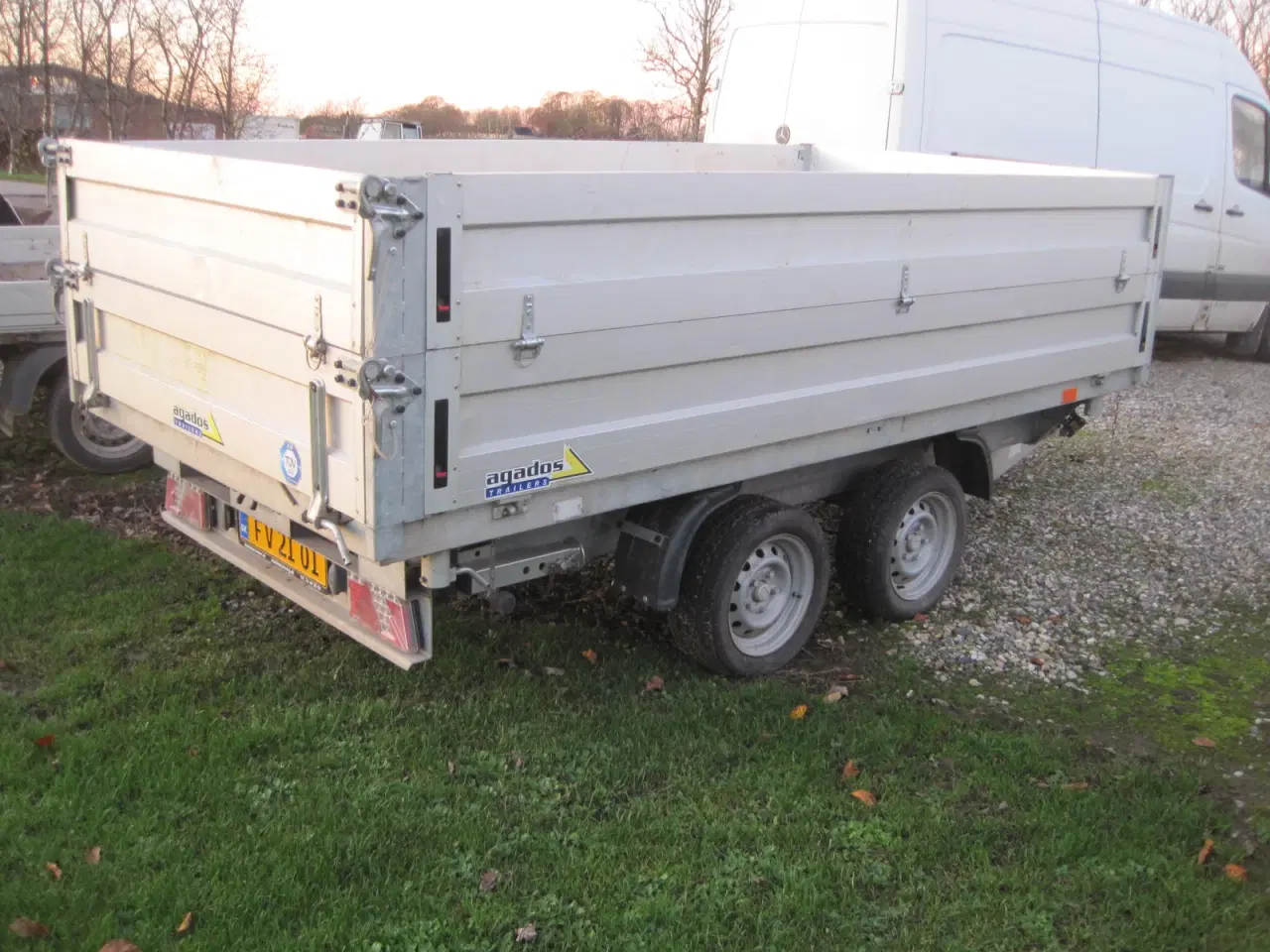 Billede 2 - Tiptrailer 3500 kg Agados med slidsker