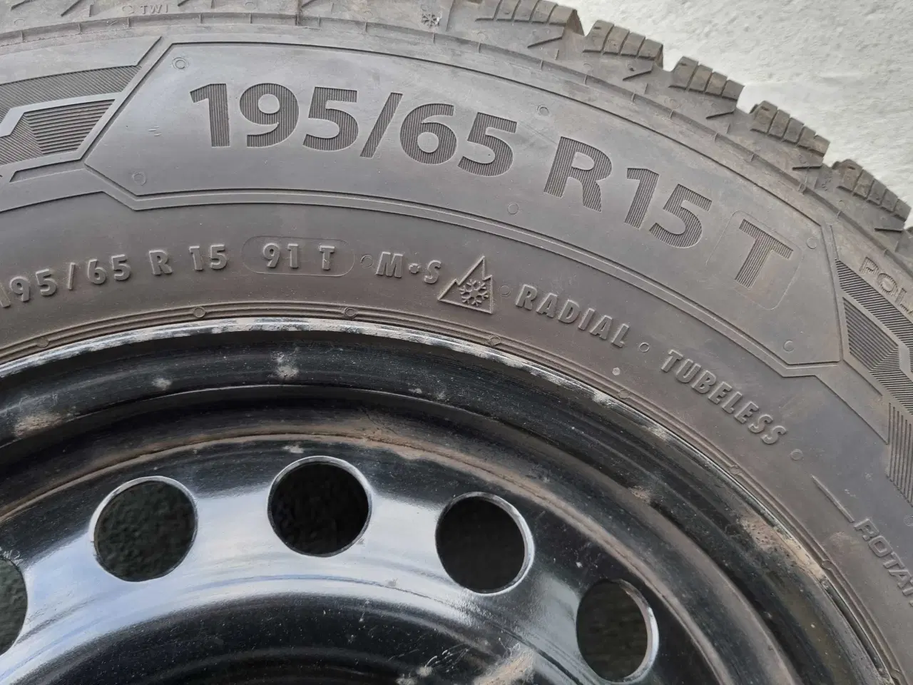 Billede 2 - Vinterdæk på stålfælge