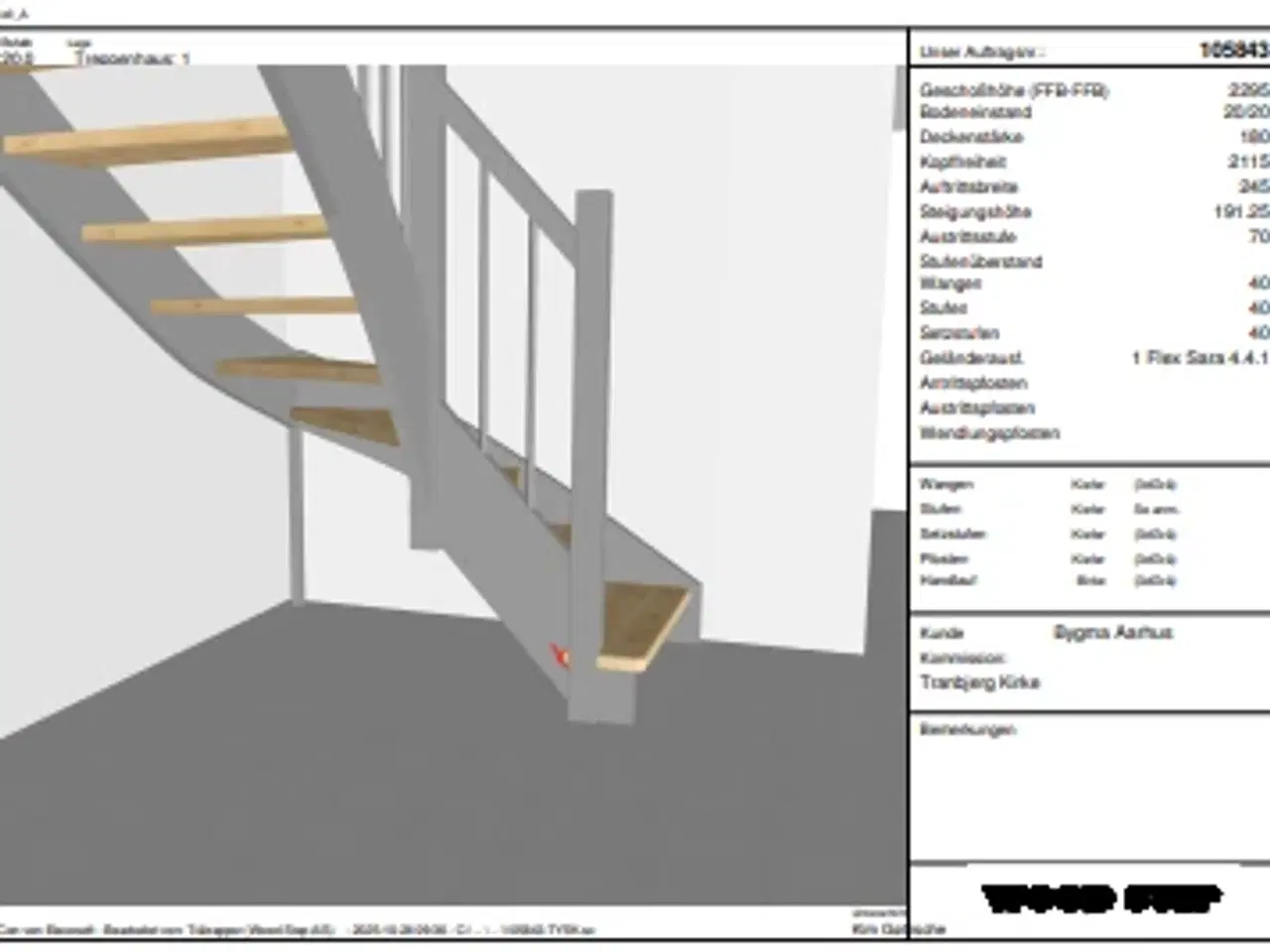 Billede 2 - Kvartsvingstrappe - fejlmålstrappe