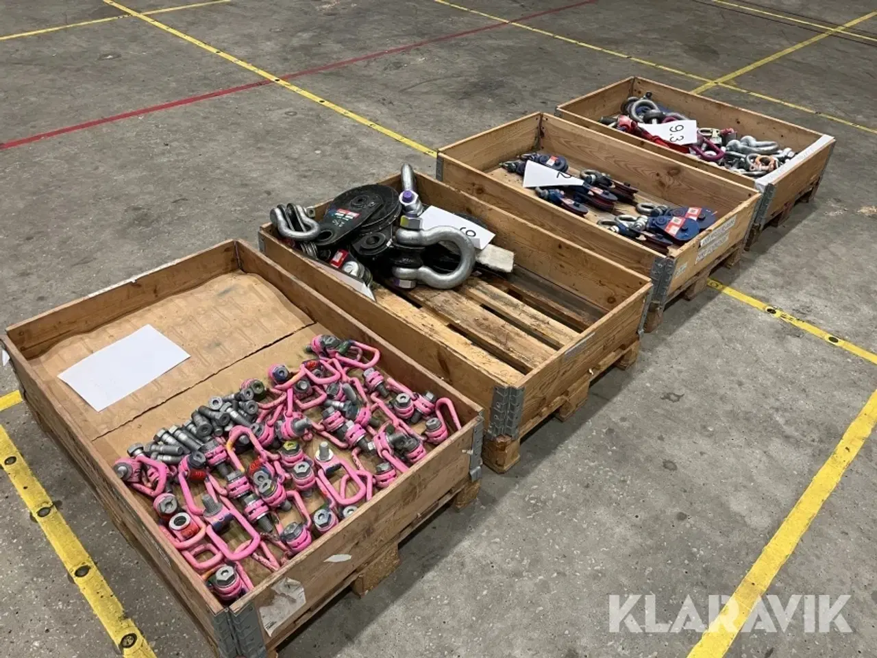 Billede 1 - Kasteblokke og svirveløjebolte 4 paller