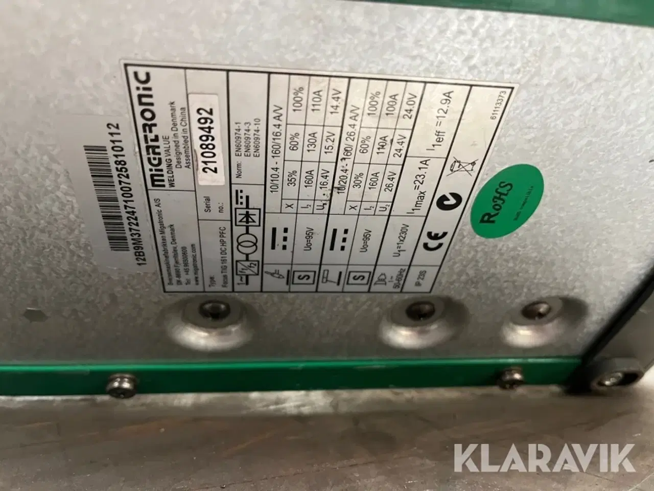 Billede 10 - Svejser Migatronic Focus TIG 161 DC PFC