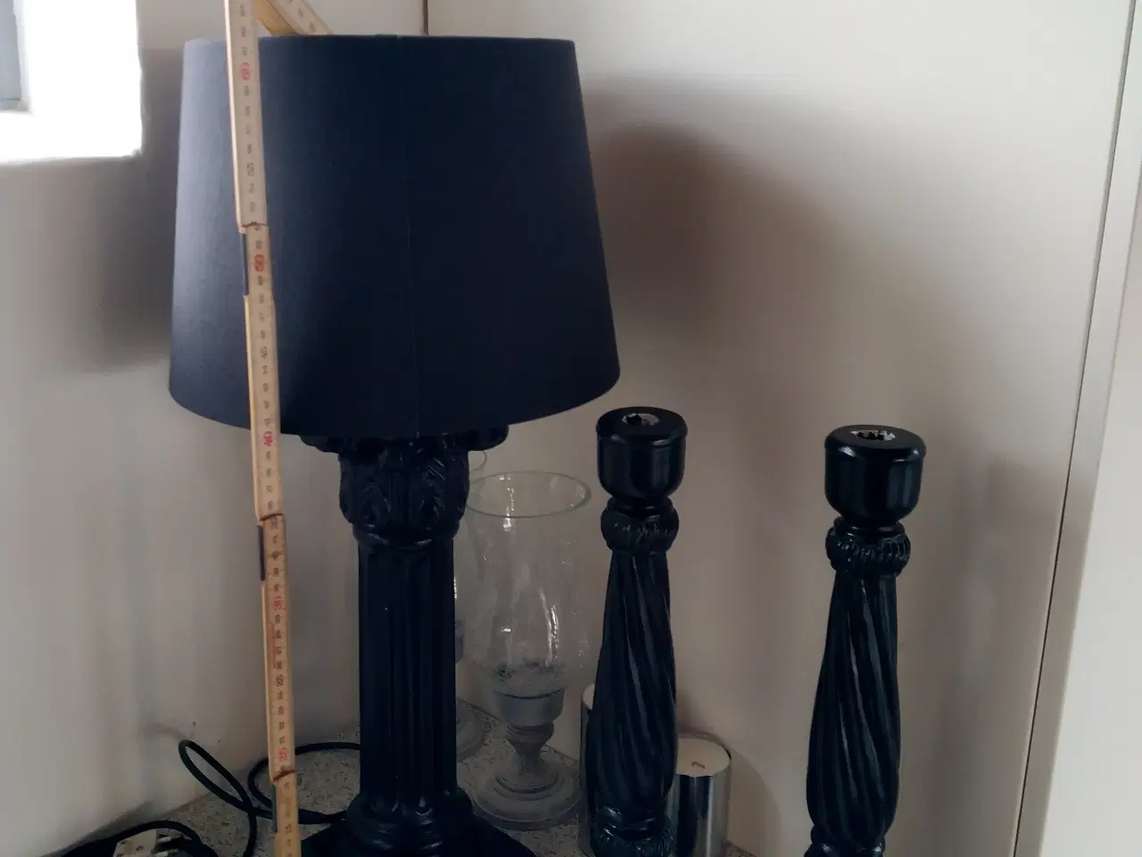 Billede 3 - Lampe med 2 lysestager