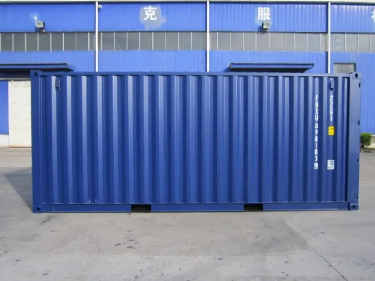 Billede 3 - 20 Fods Container I farven Blå SÆLGES