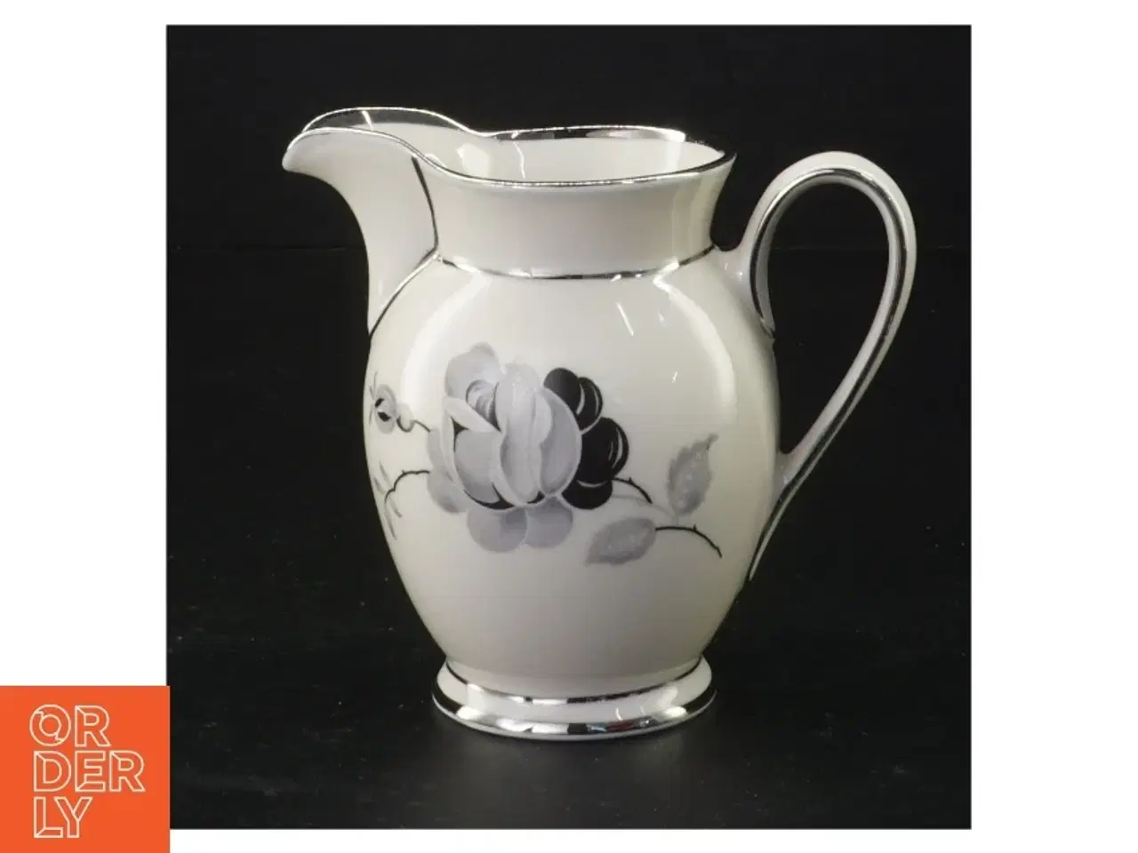 Billede 1 - Kande med blomstermotiv fra Københavns Porcellains Maleri (str. 11 x 8 cm)
