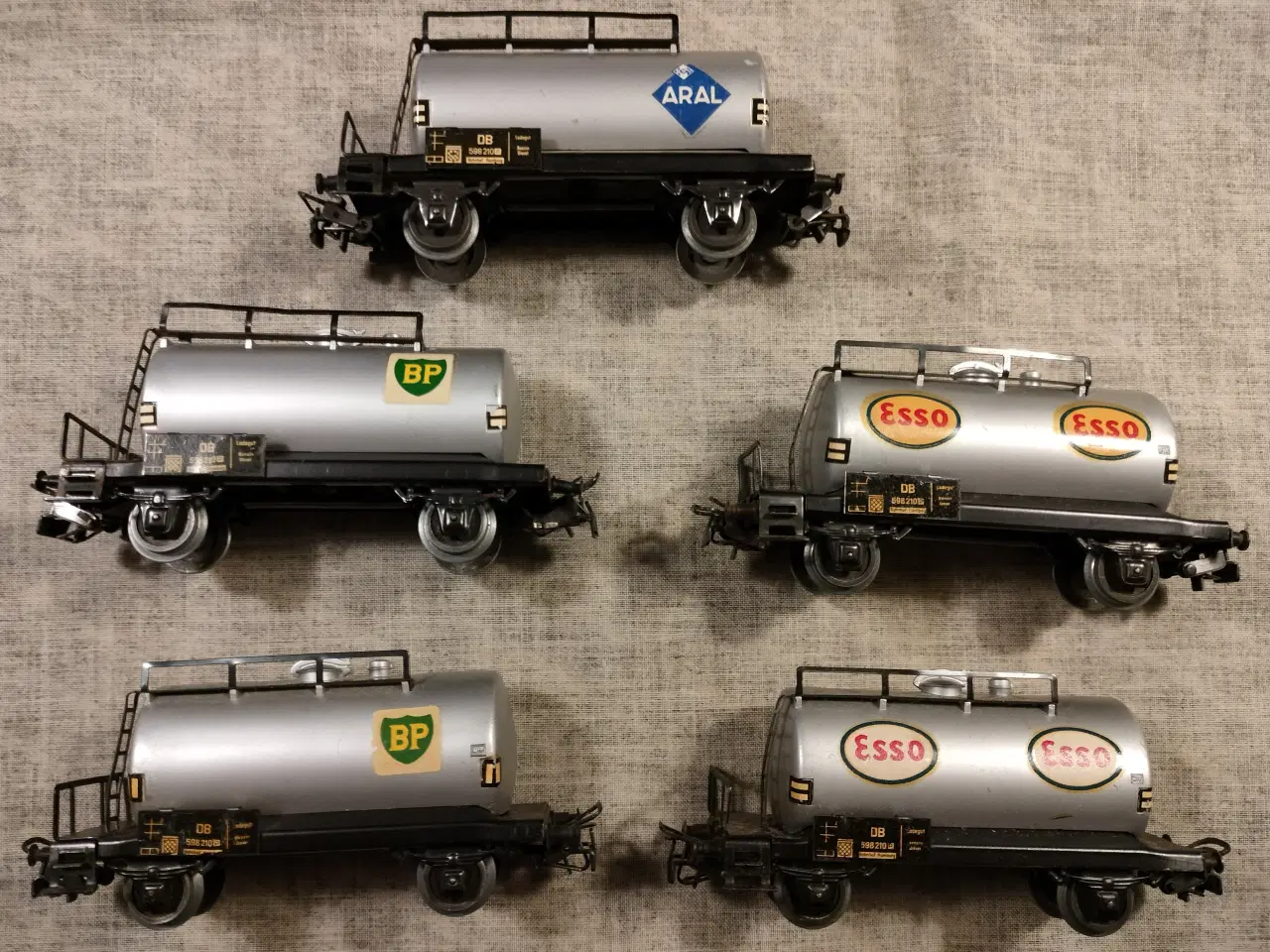 Billede 1 - Märklin Tankvogne ESSO, BP og ARAL 5stk