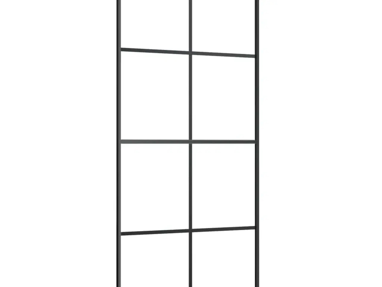 Billede 2 - Skydedør 90x205 cm sikkerhedsglas og aluminium sort