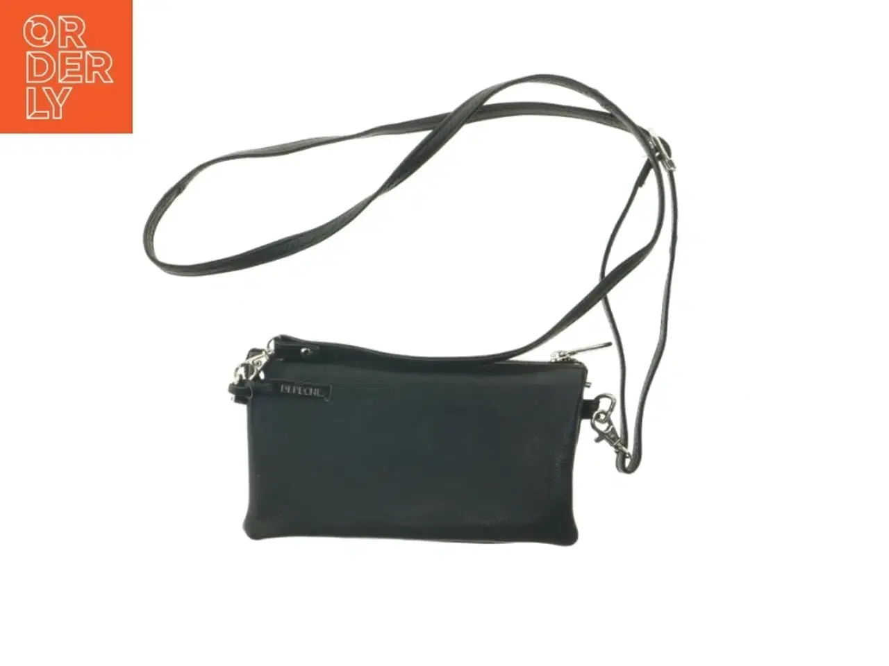 Billede 2 - Sort skuldertaske fra IN PLECHE (str. 21x12 cm)