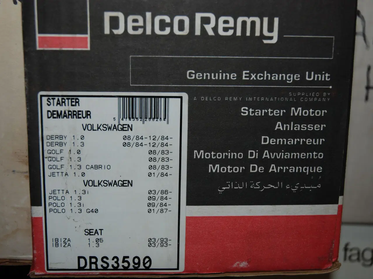 Billede 1 - STARTER VW Derby Delco Remy