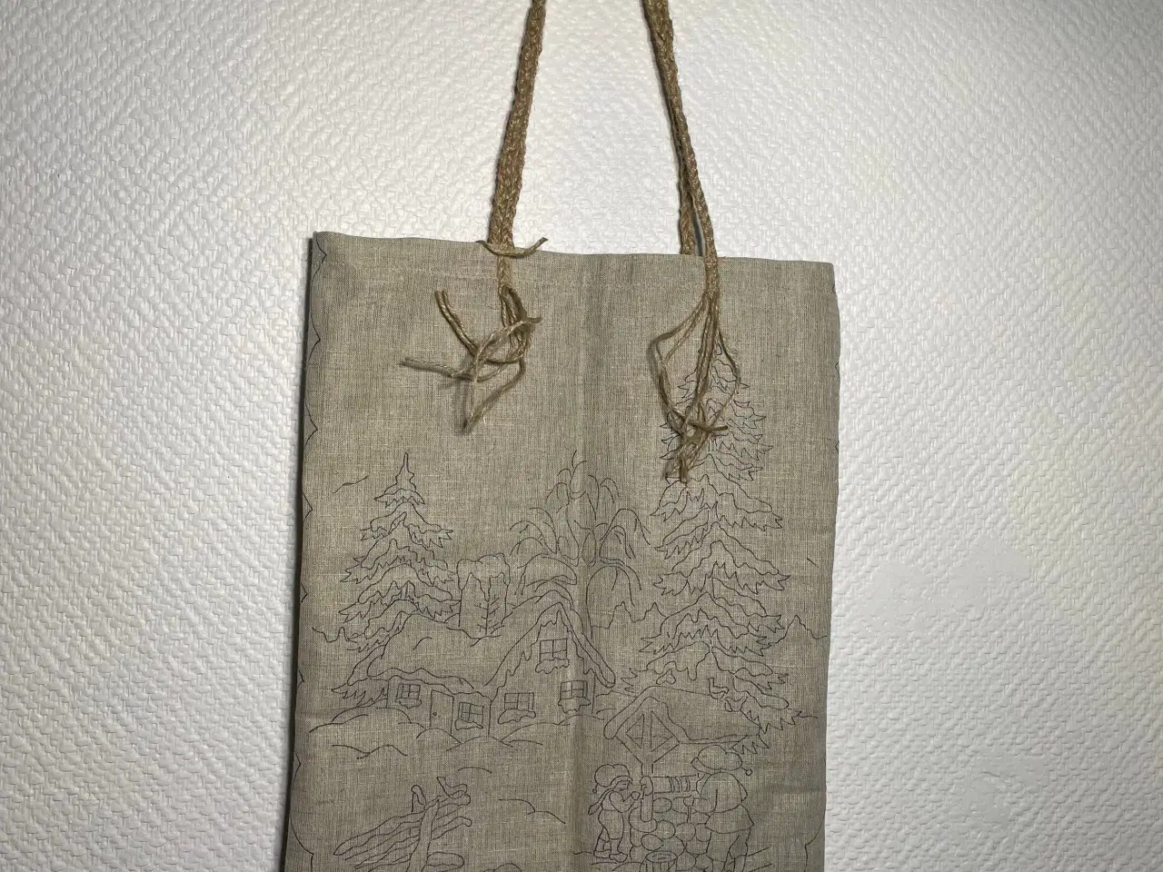 Billede 1 - Økologisk taske, med juleprint;) 