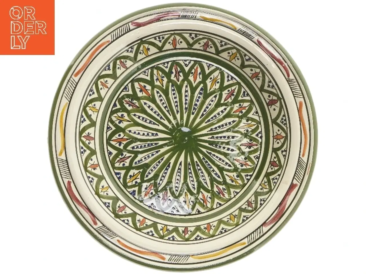 Billede 3 - Marokkansk keramisk skål (str. Ø 36 cm)