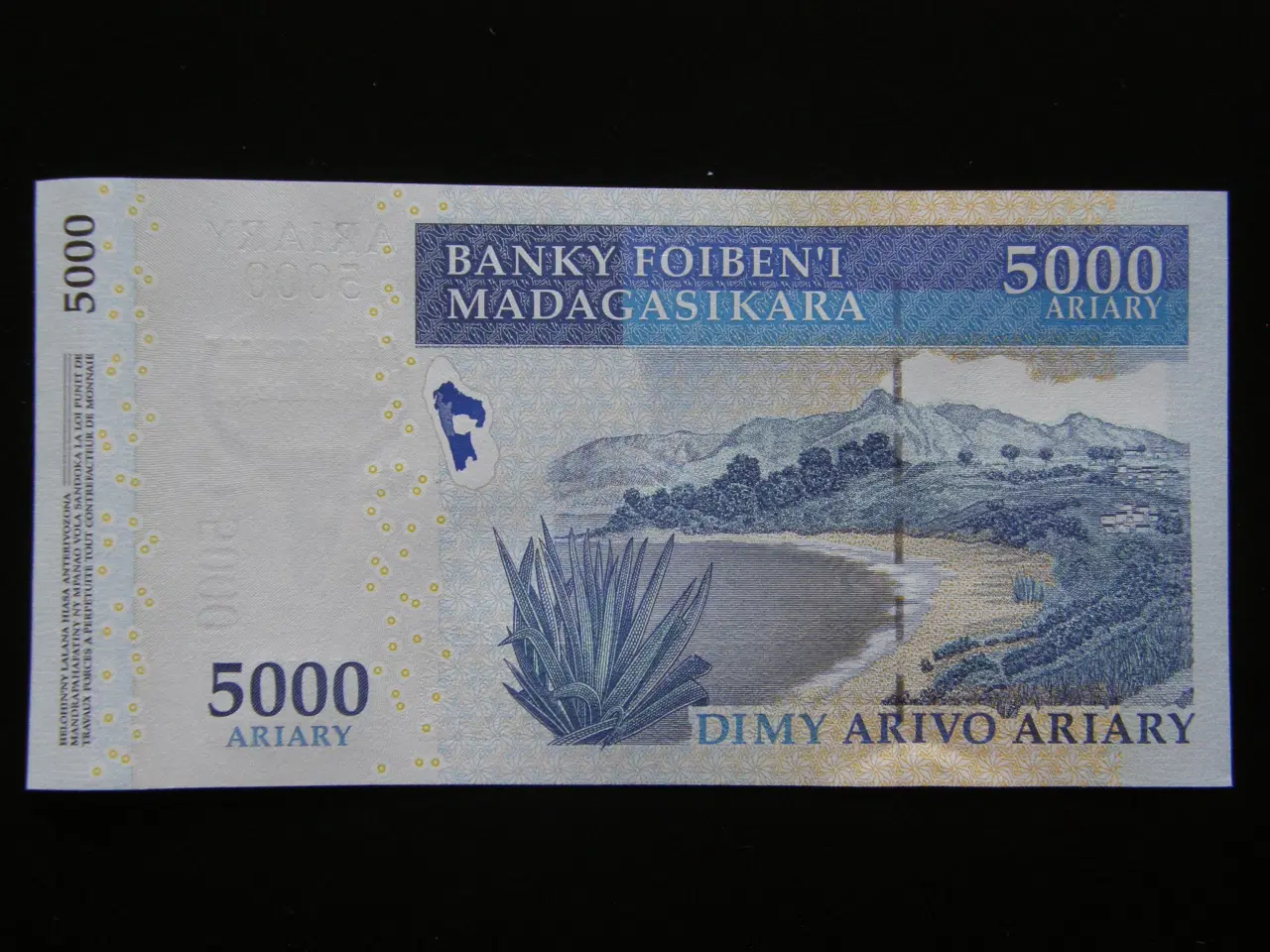 Billede 2 - Madagaskar  5000 Ariary 2007 P94 Unc.