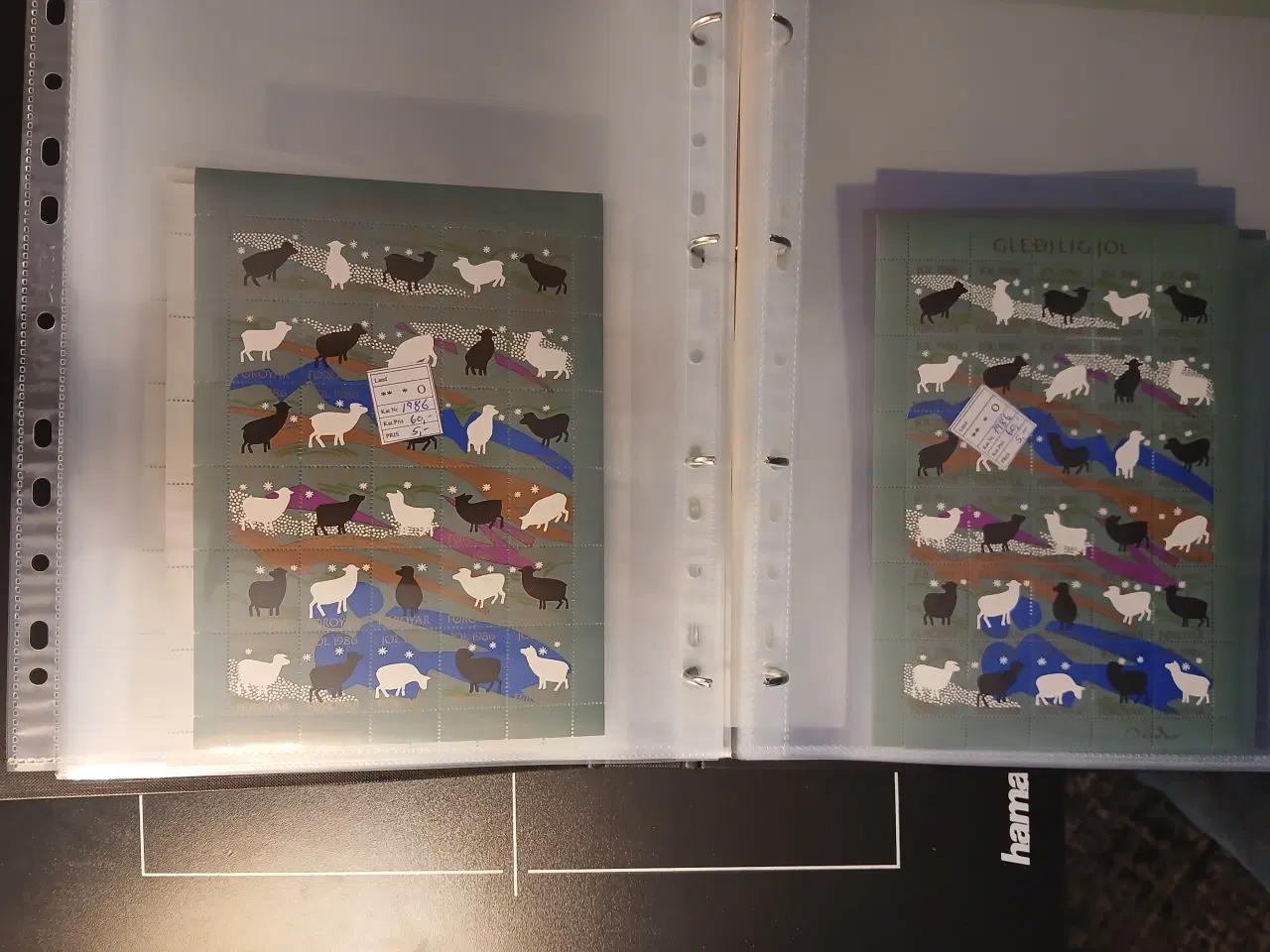 Billede 6 - Færø (29) Julemærkeark. Album med 19 postfriske ju