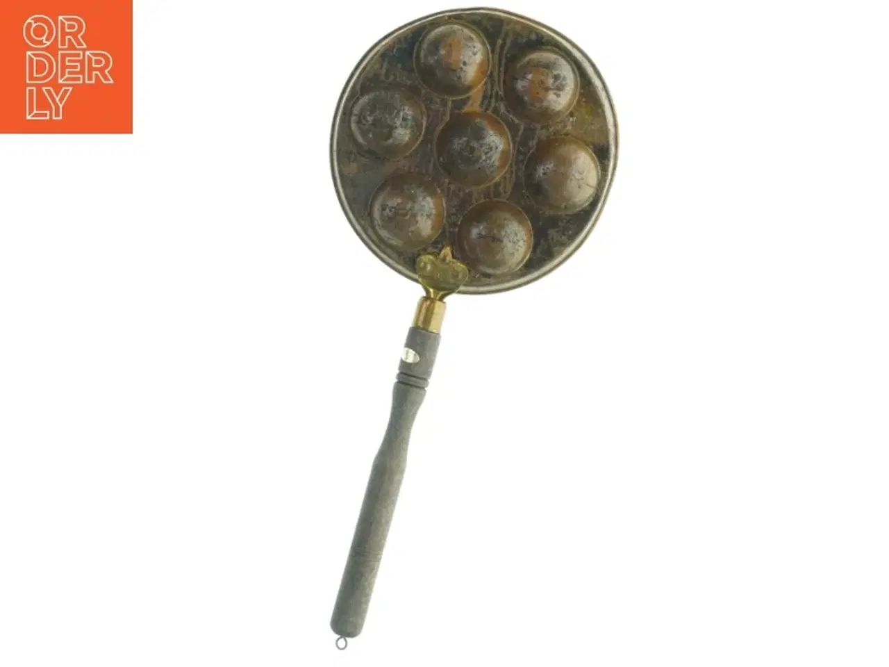 Billede 2 - Antik æbleskivepande (str. Ø 21,5 cm)
