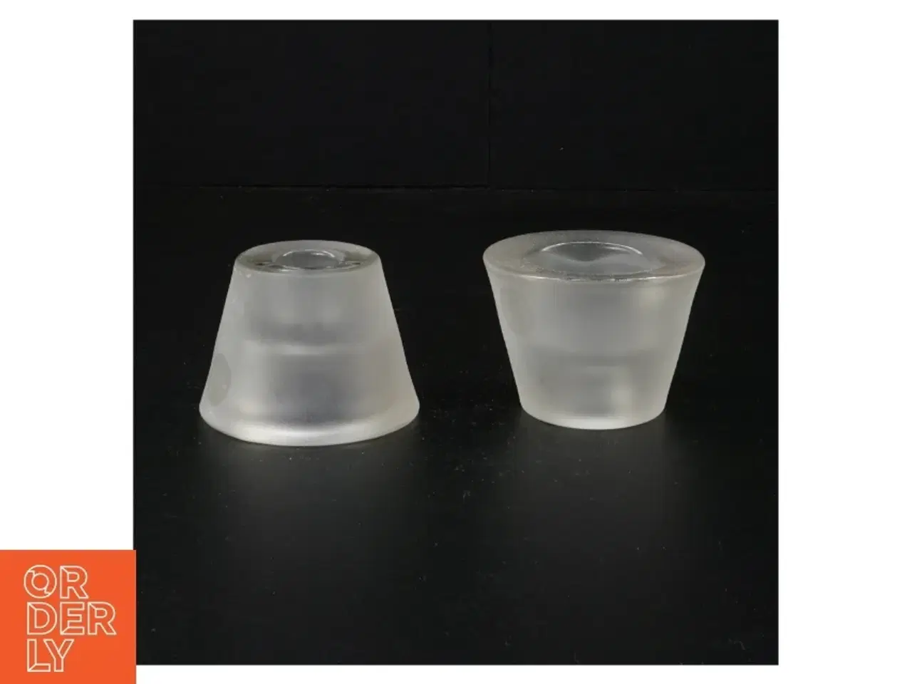 Billede 1 - Glas lysestager (str. 5 x 7 cm)