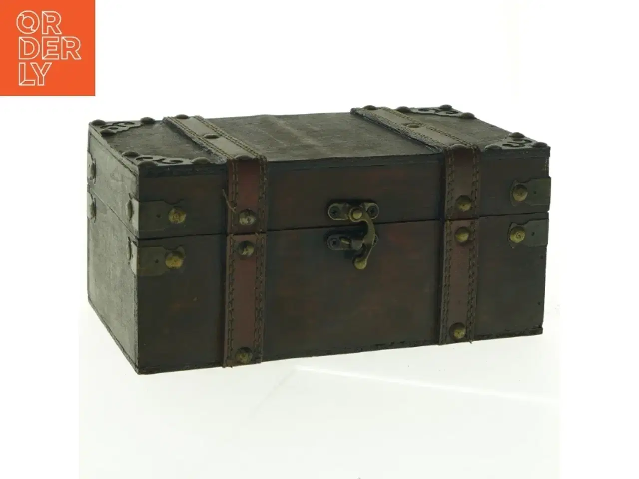 Billede 2 - Antik træskrin (str. 22 x, 12 x 10 cm)