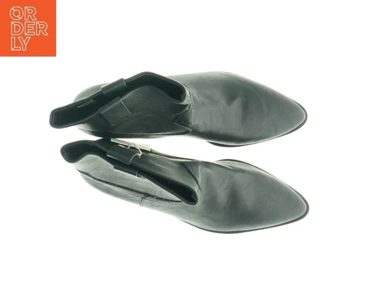 Billede 2 - Sorte læder ankelstøvler fra Pullbear Collection (str. 39)