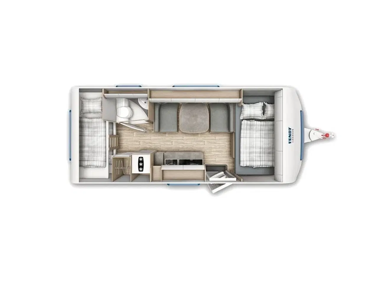 Billede 19 - 2023 - Fendt Bianco Activ 515 SKF   Dejlig køjevogn med 2 køjer og dobbeltseng fra Hinshøj Caravan A/S