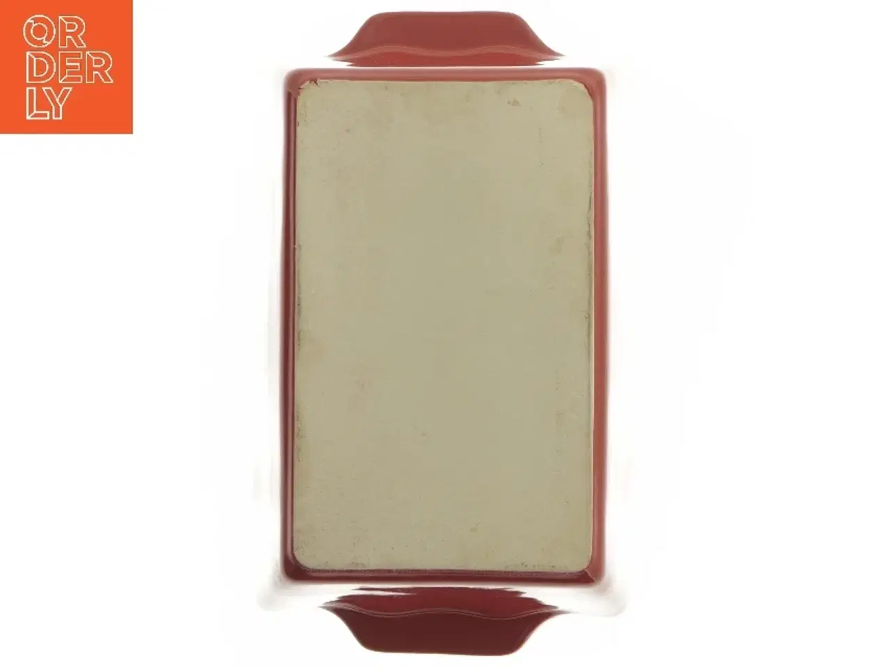 Billede 4 - Rød keramik fad (str. 7,5x24x16 cm)