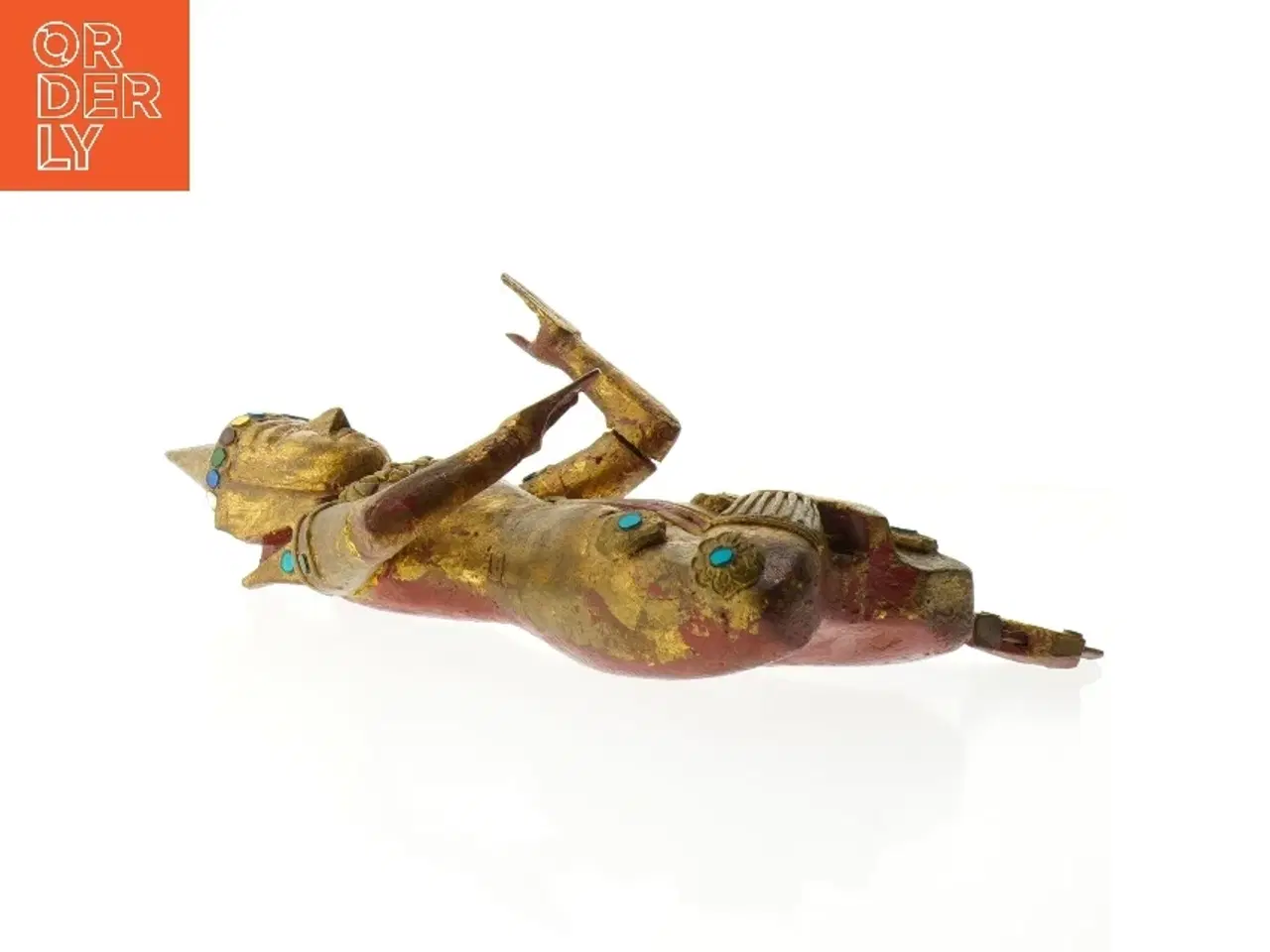 Billede 4 - Håndmalet træfigur