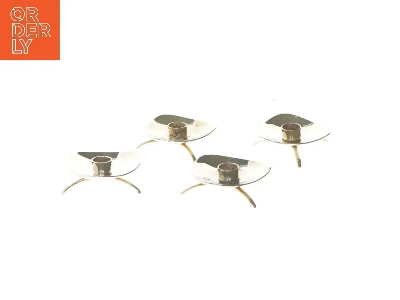 Billede 1 - 4 stk trekantede lysestager (str. 4 stk 5,5 cm)