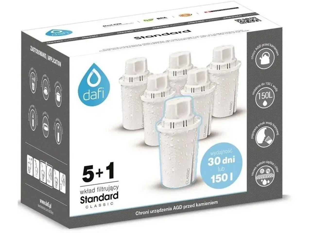 Billede 1 - Vandfilter til kande Dafi Classic 5+1 (kulfilter)