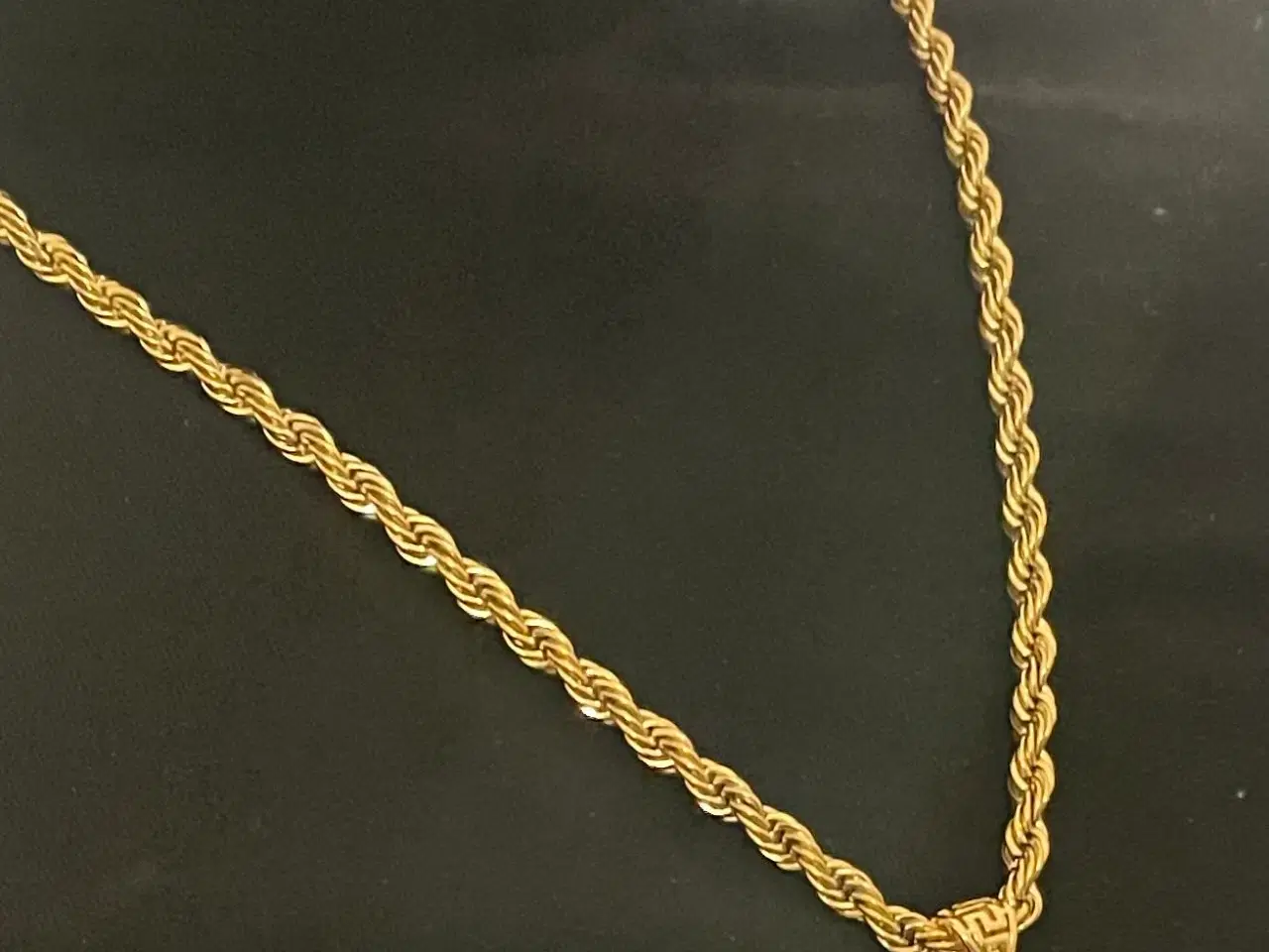 Billede 5 - Goldfilled rope chain med custom vedhæng 