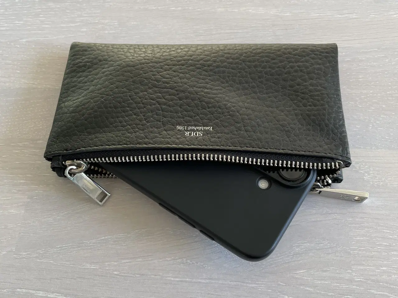 Billede 1 - Ny sort læder clutch