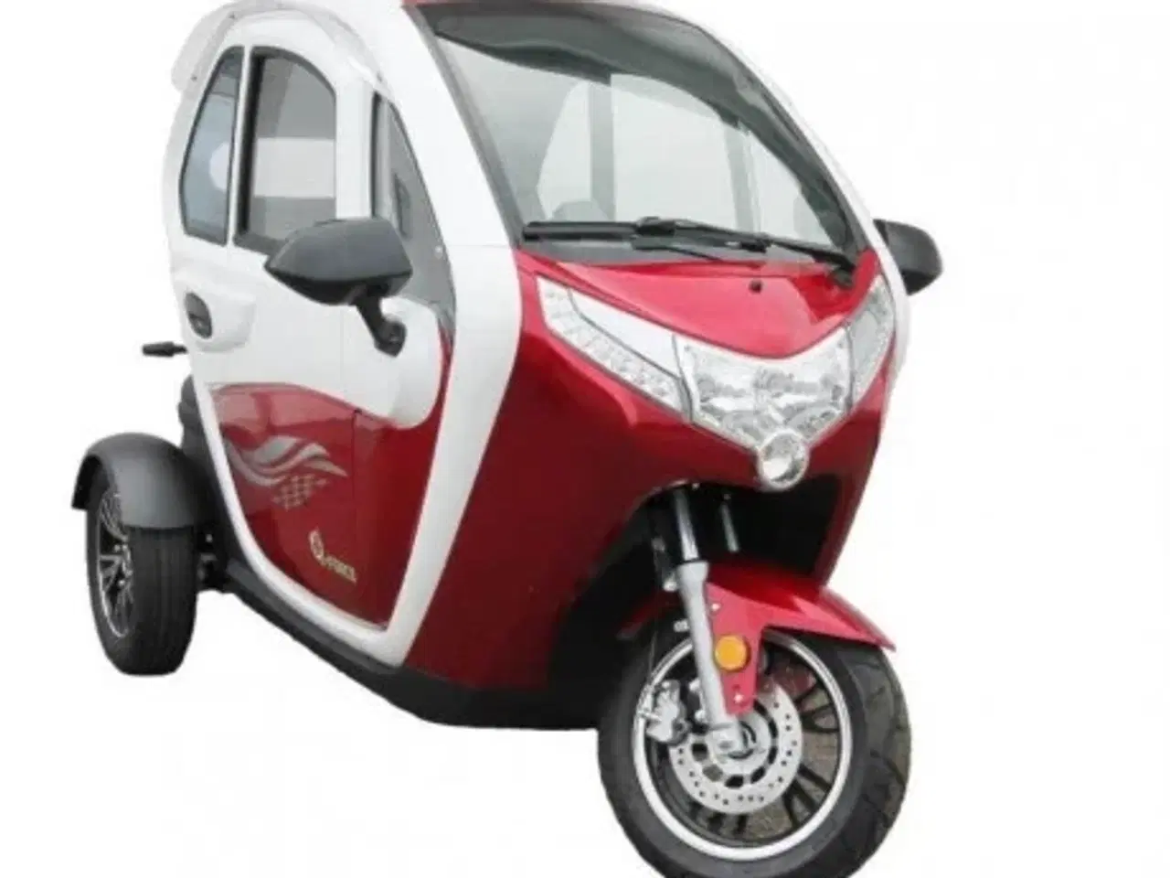 Billede 1 -   EForce Kabinescooter Rød med hvid