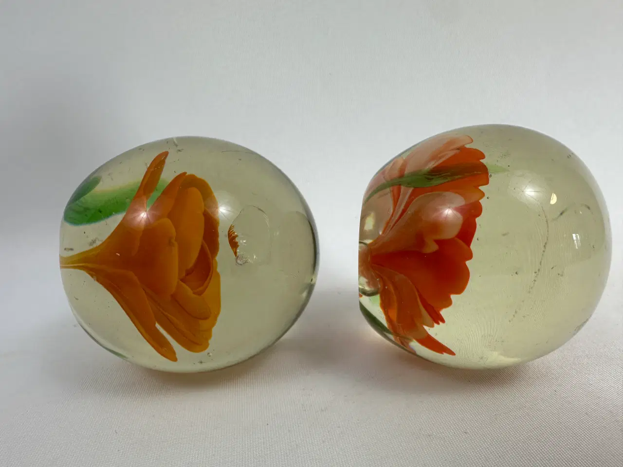 Billede 8 - 2 stk. ældre brevpressere / glaskunst 