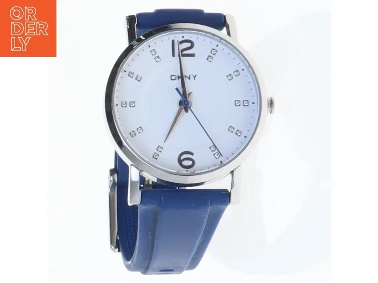 Billede 1 - DKNY dameur med blå rem fra DKNY (str. O 3 komma 5)