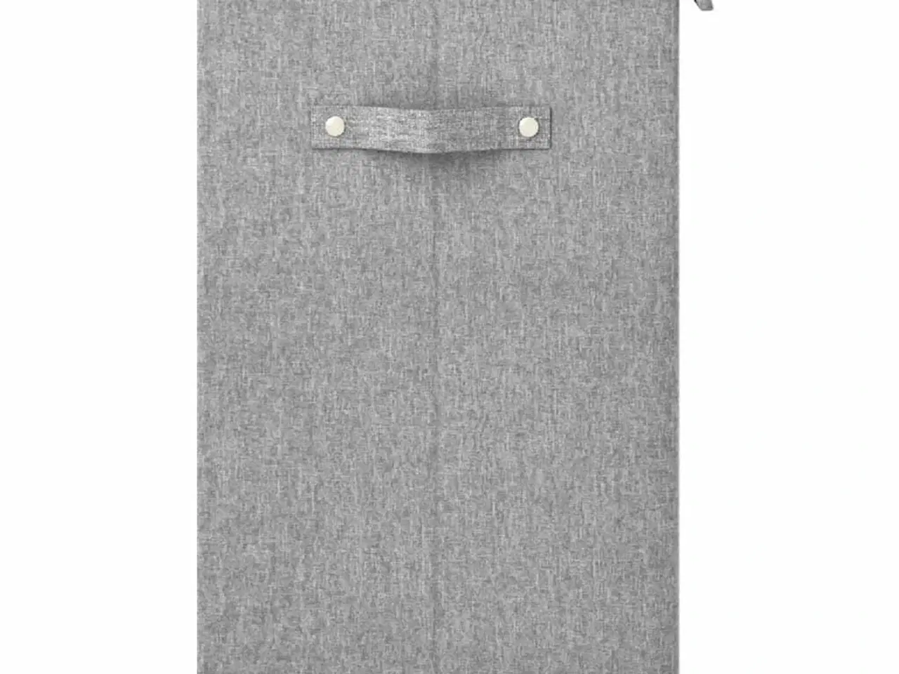 Billede 4 - Foldbar vasketøjskurv 51x34,5x59 cm kunstigt linned grå