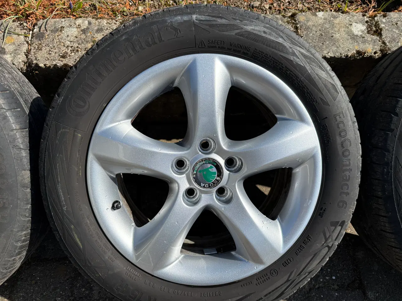 Billede 8 - Originale Skoda 15’ alufælge med Continental dæk