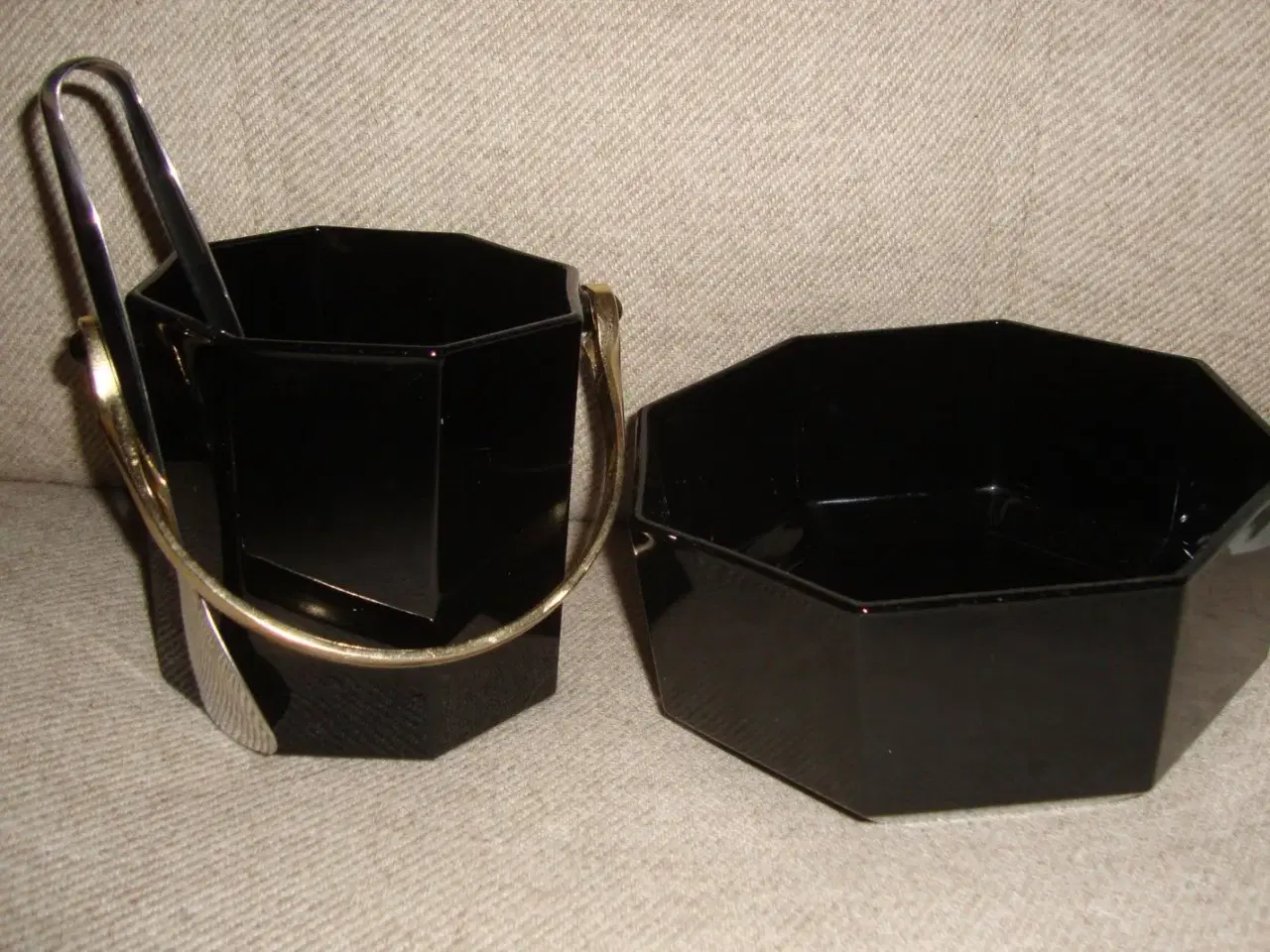 Billede 3 - Vase / skål i sort. fra