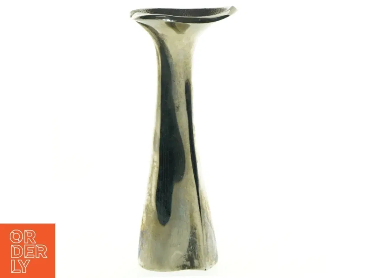 Billede 1 - Sølvfarvet vase (str. 16 x 7 cm)