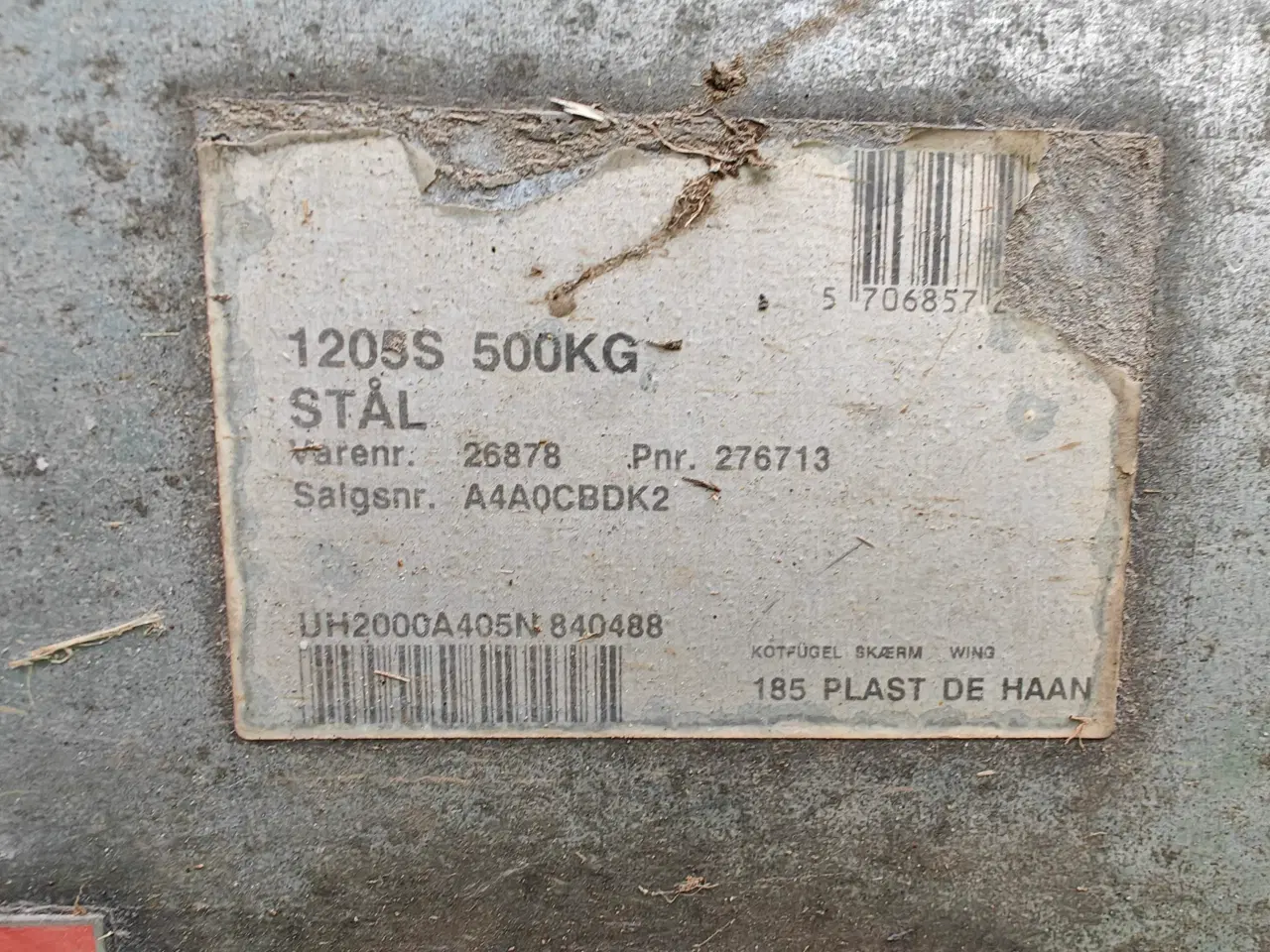 Billede 6 - 2006 BRENDERUP CB 500kg Trailer med høje sider
